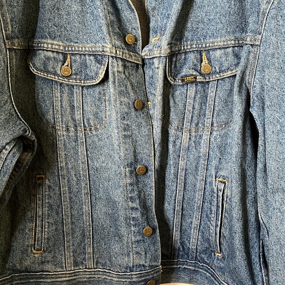 Lee Riders Denim Blue Jean Jacket Size XL Vintage EUC - Picture 10 of 10